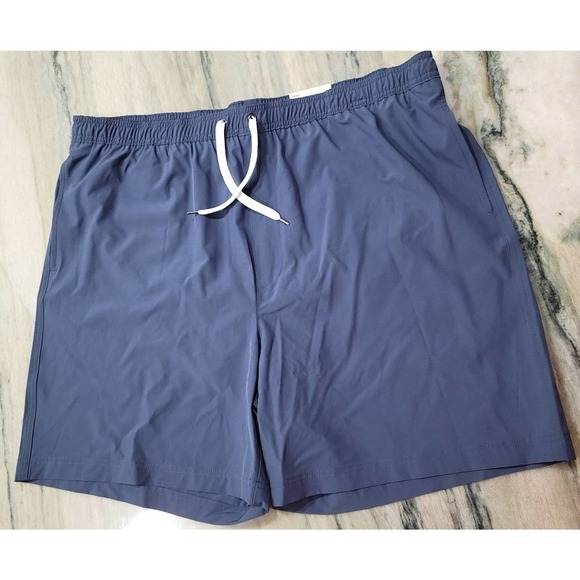 Sonoma Men's Swim Trunks Shorts Pockets Blue Indigo XXL NWT - Picture 2 of 8